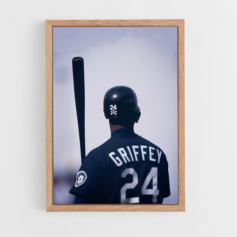 Poster Ken de griffey run – affiche Baseball (vue 4)